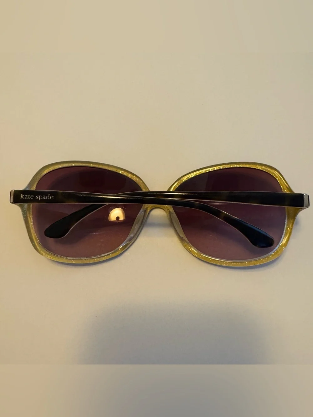 Kate Spade GABI/S OJBY Oversized Round Gradient Sunglasses 130 Gold Tortoise